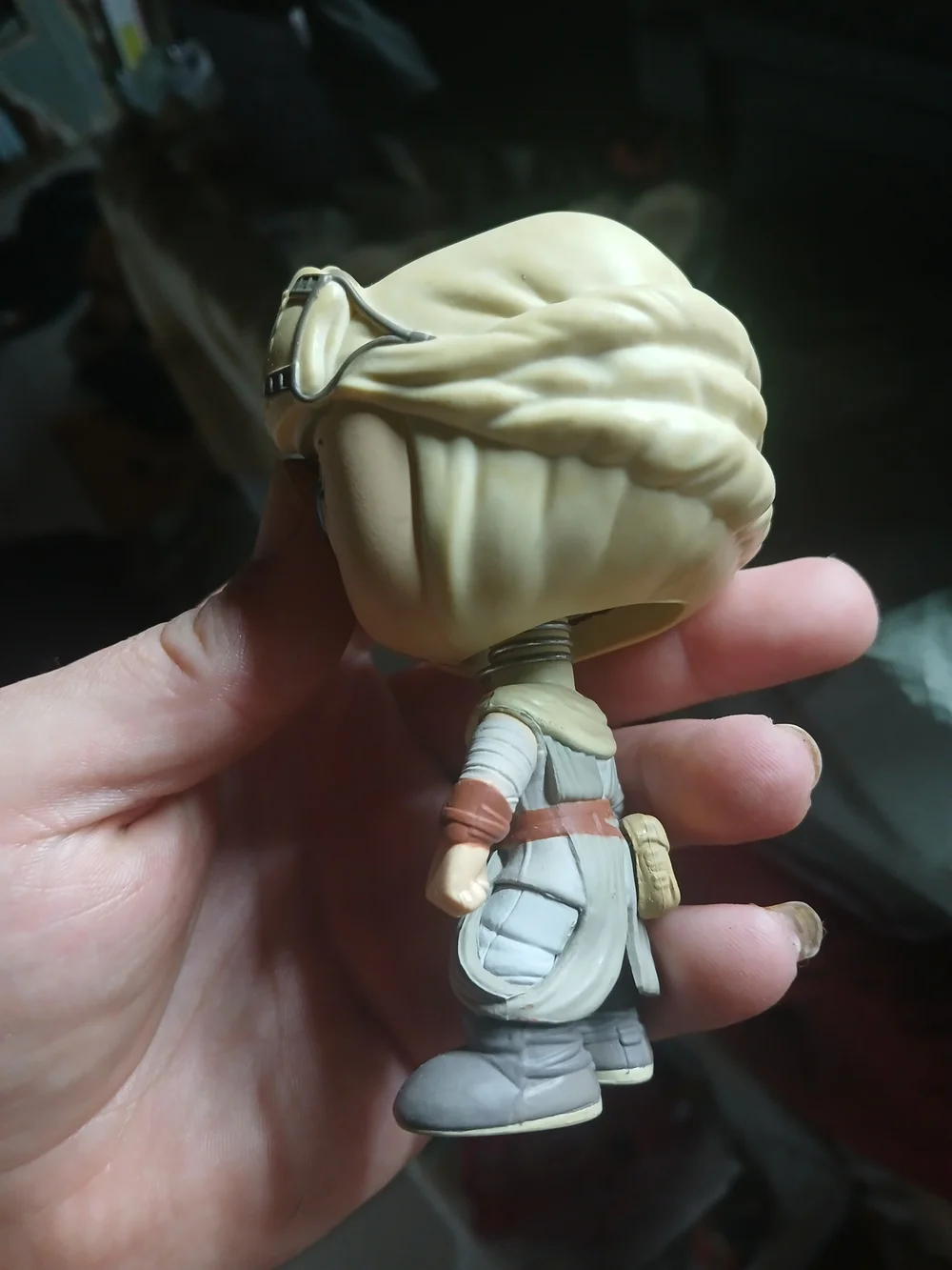 a Funko Pop! Star Wars: The Force Awakens Rey (with Goggles) #73 vinyl bobblehea